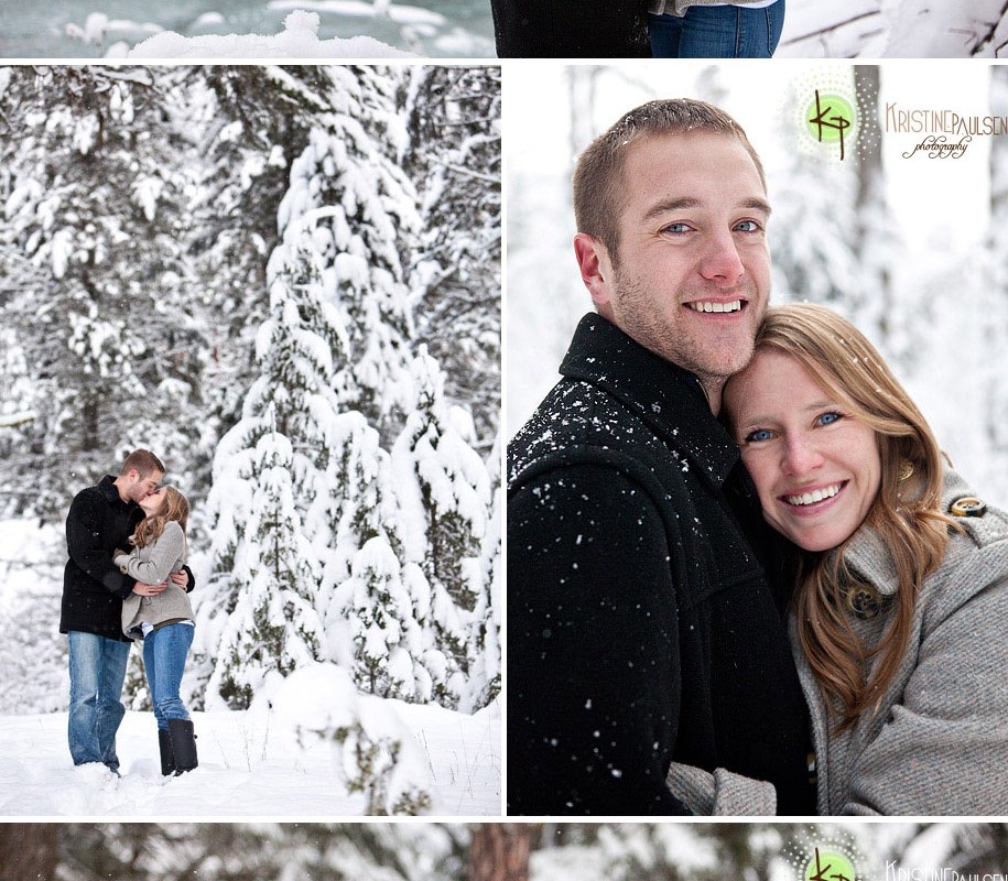 Walking in a Winter Wonderland – {Travis and Siobhan’s Missoula Engagement Session}
