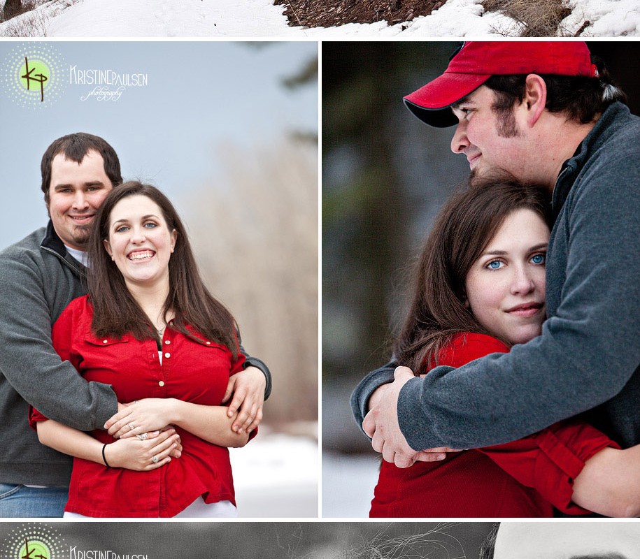 Kisses in the Snow – {Katherine and Mike’s Missoula Engagement}