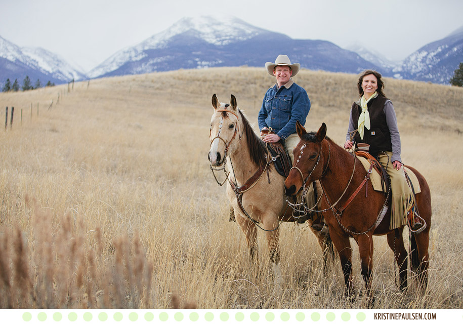 Of Horses, Haybales and Heartfelt Love – {Kim and Randy’s Montana Engagement Session}