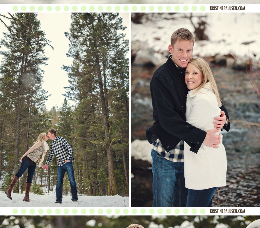 Kisses Amidst the Evergreens – {Brianne and Colin’s Missoula Engagement Session}