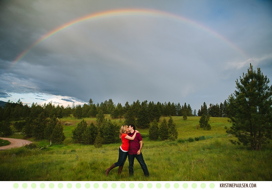 Love Beneath a Rainbow – {Hannah and Joe’s Missoula Engagement Session}