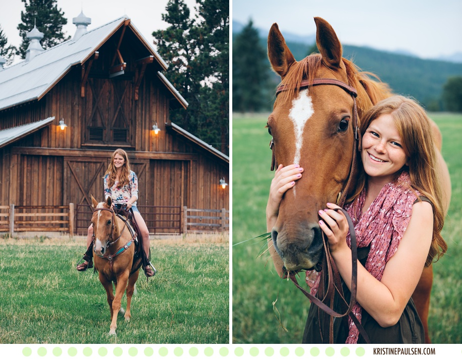 A Fondness for Flathead Lake and a Soft Spot for Horses – {Kristi’s Senior Portraits}