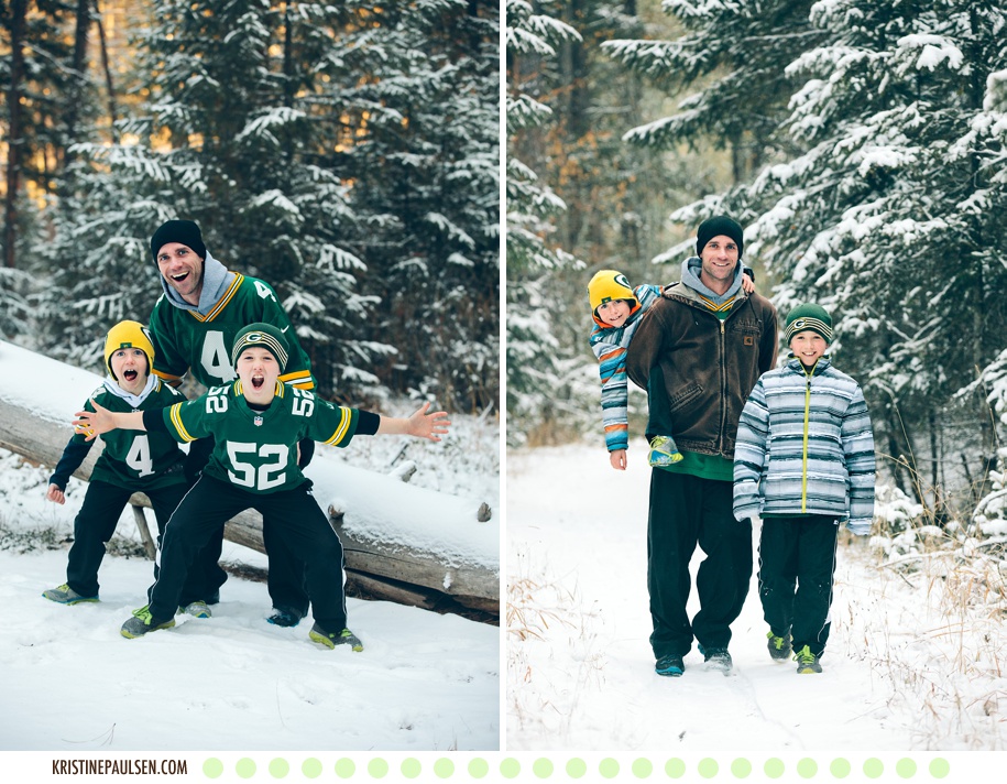 Father and Sons – {The Sandberg Family’s Wintry Photo Session}