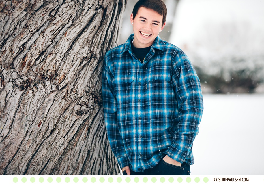 Snowflakes Keep Falling – {Caden’s Class of 2014 Missoula Senior Pictures}