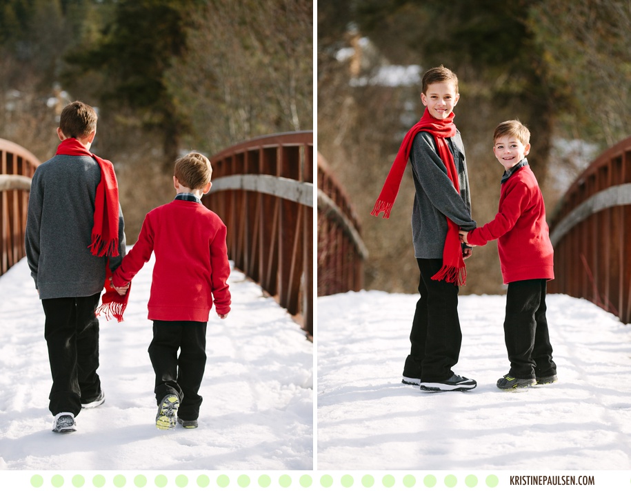 Sunshine and Snow – {The Campbell & Bravard Families’ Missoula Portraits}