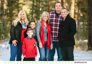 A Montana Winter Wonderland - The Campbell and Bravard Family Portraits in Missoula, Montana - Photos by Kristine Paulsen Photography