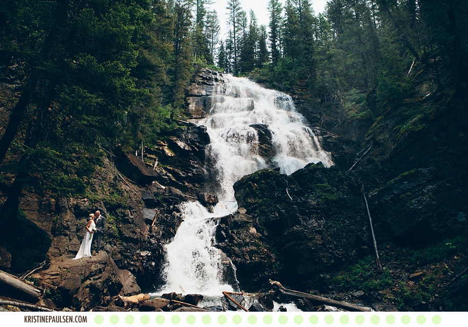 The Mountains are Calling :: Megan and Zach’s Montana Waterfall Wedding