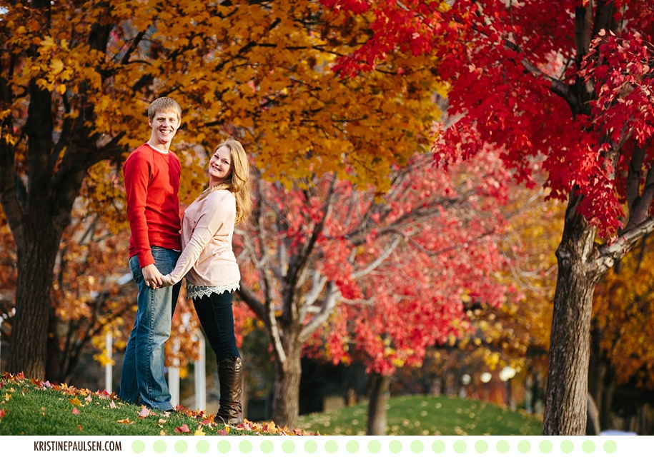 Love Amongst the Leaves :: {Kelci and Michael’s Missoula, Montana Engagement Photos}