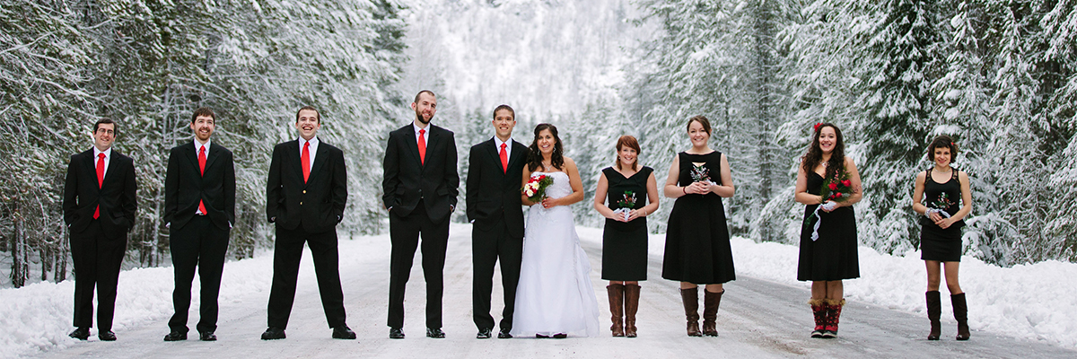 Winter Glacier Park Wedding - by Kristine Paulsen Photography