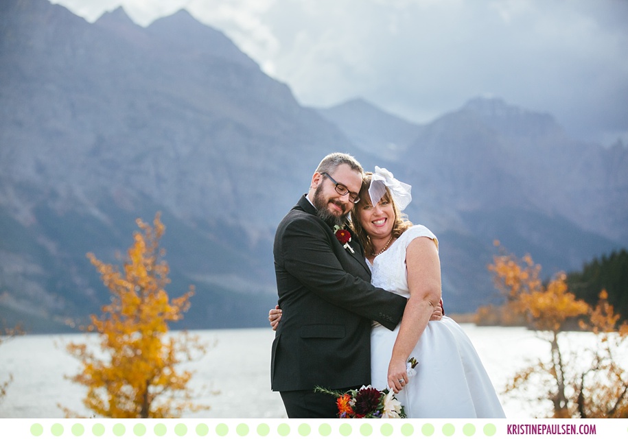 Katie + Lee :: Lake Josephine Glacier Wedding