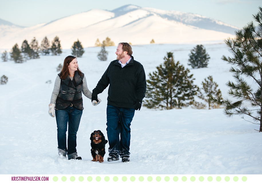 Margaret, Scott + Danforth Quayle the Dog :: Missoula Pet and Family Photos