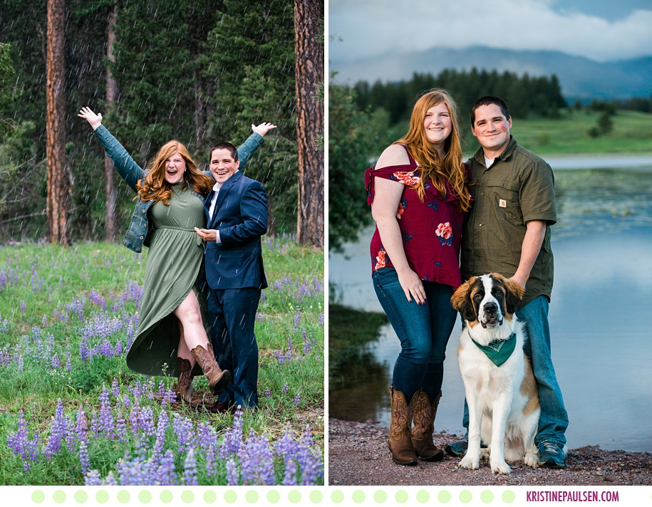 Margaret, Grant + Teddy the St. Bernard :: Seeley Lake Montana Family Portraits