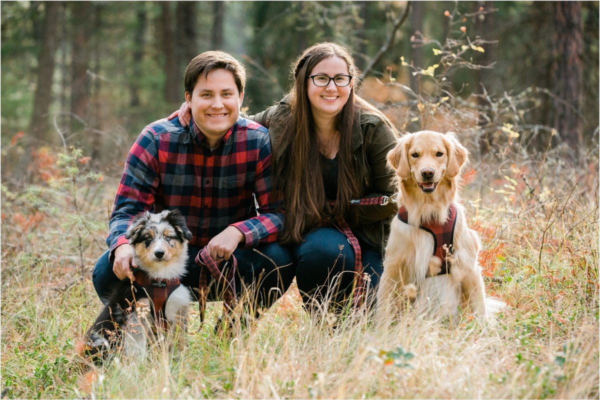 Christine, Anders, Misha + Sam :: Missoula Montana Fall Family Photos with Dogs