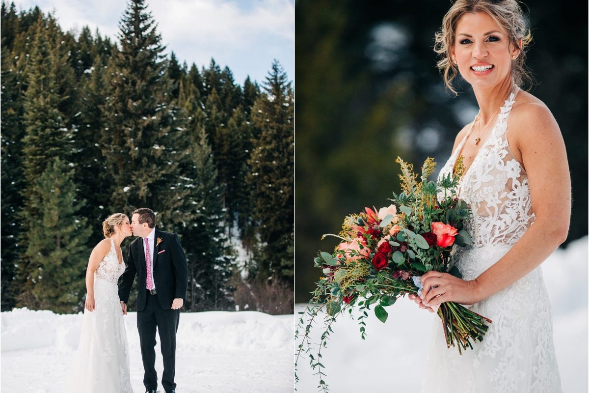 Joanna + Taylor :: Winter Wedding at the Jack Saloon in Lolo Montana