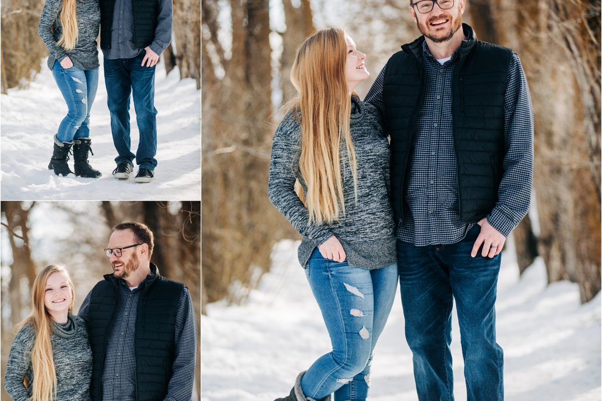 Christine, Pete + Bradyn :: Snowy Family Photos in Missoula Montana