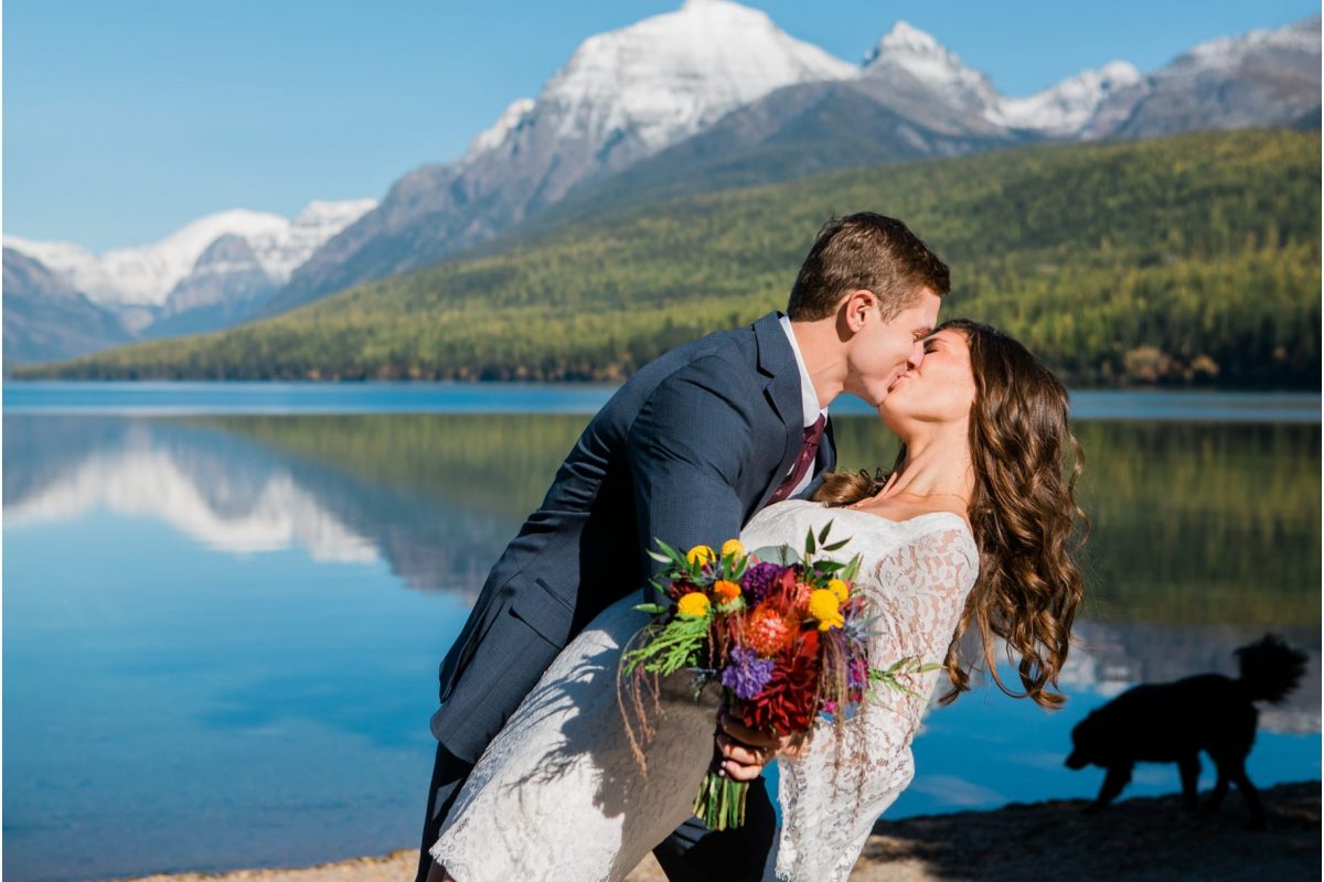 Alexis + Joe :: Bowman Lake Elopement in Glacier National Park