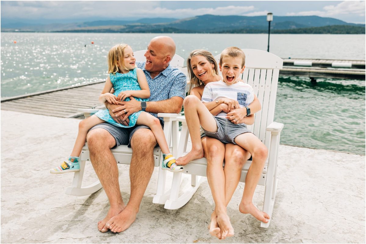 Tim, Courtney, Teddy + Violet :: Flathead Lake family photos