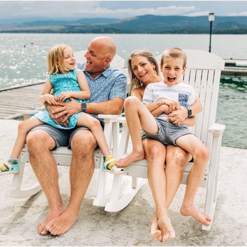 Tim, Courtney, Teddy + Violet :: Flathead Lake family photos - Photos by Kristine Paulsen Photography