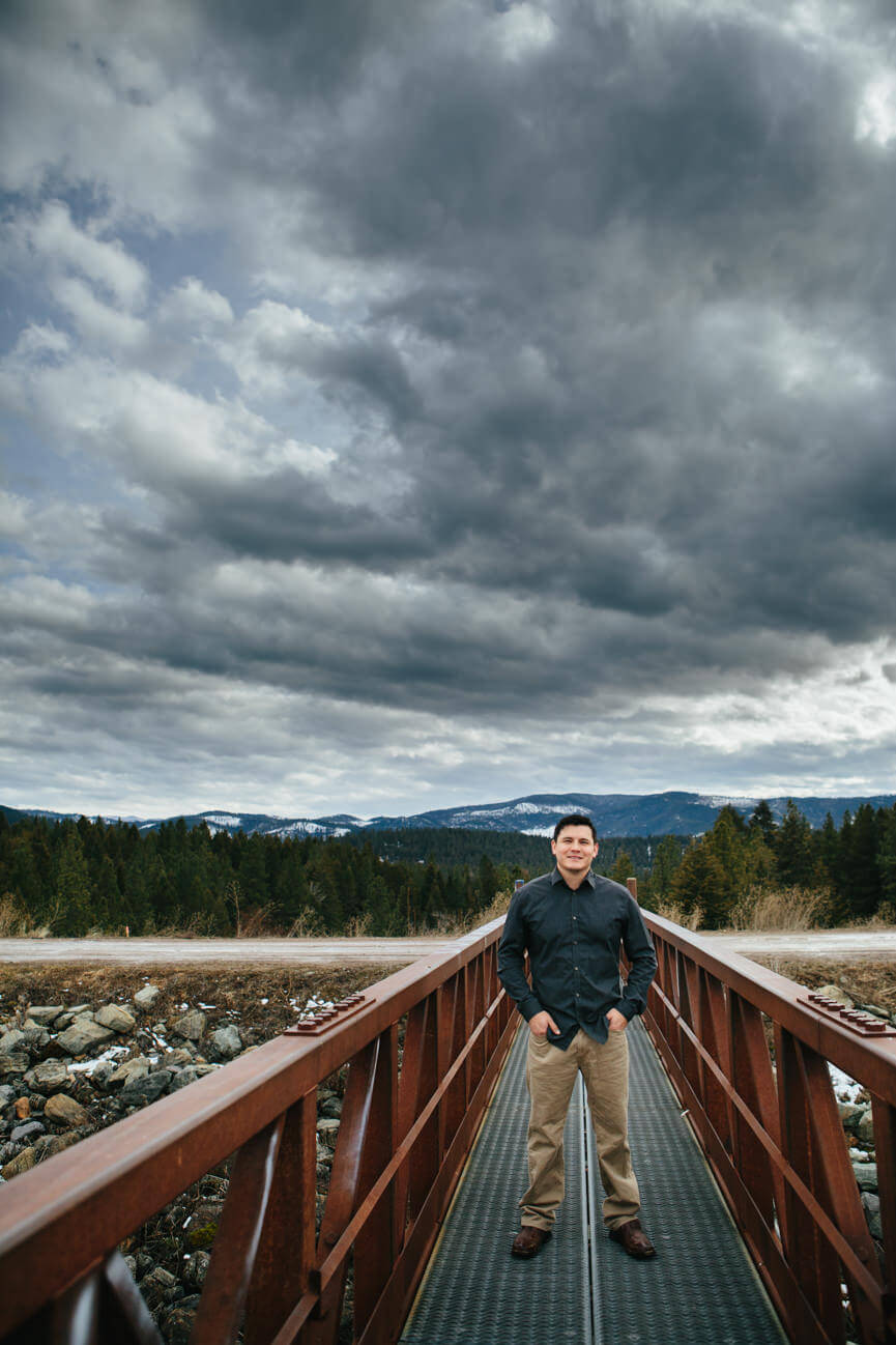 Cody Sifford poses for a portrait in St. Ignatius Montana for Winds of Change Magazine
