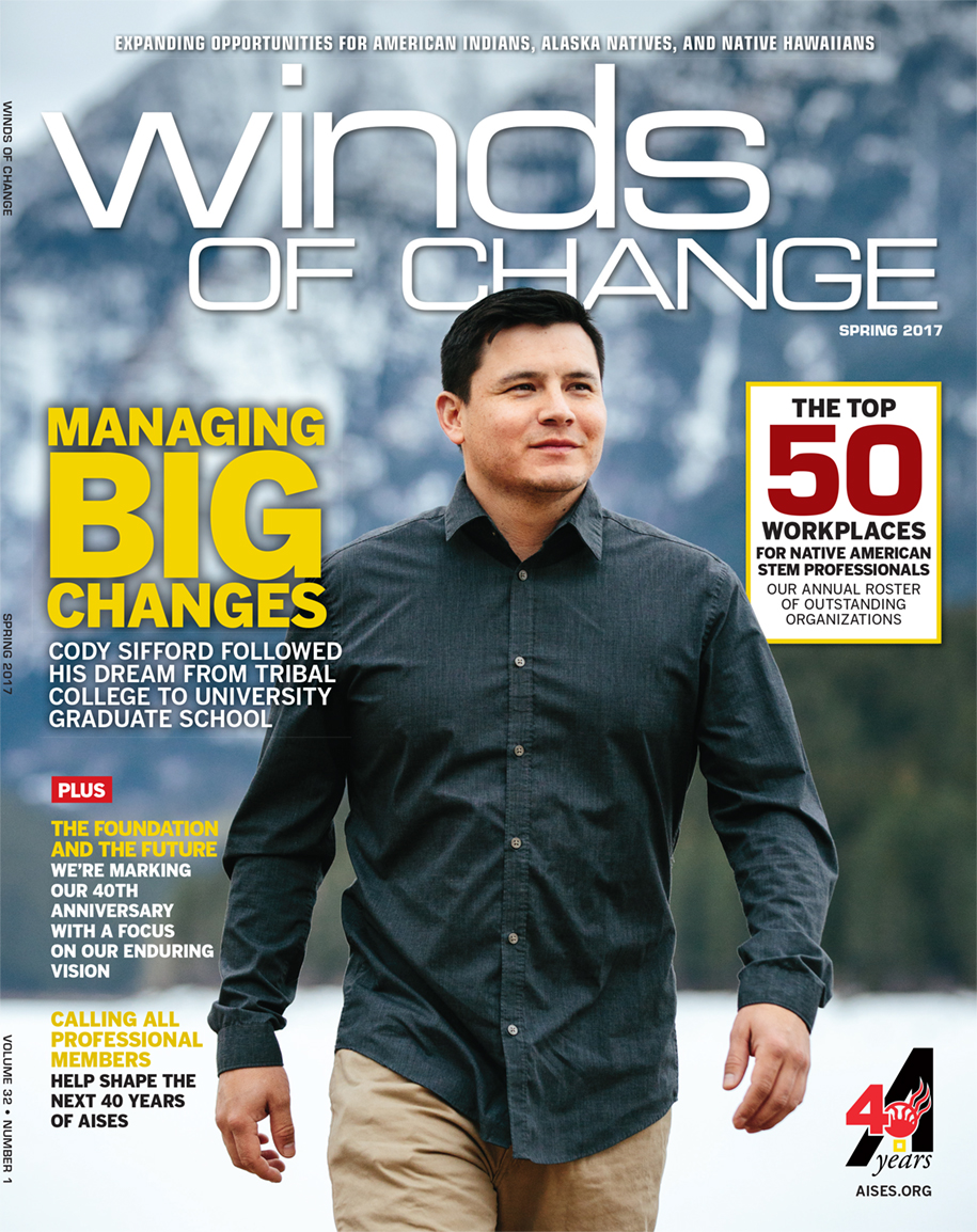 Cody Sifford on the cover of Winds of Change magazine